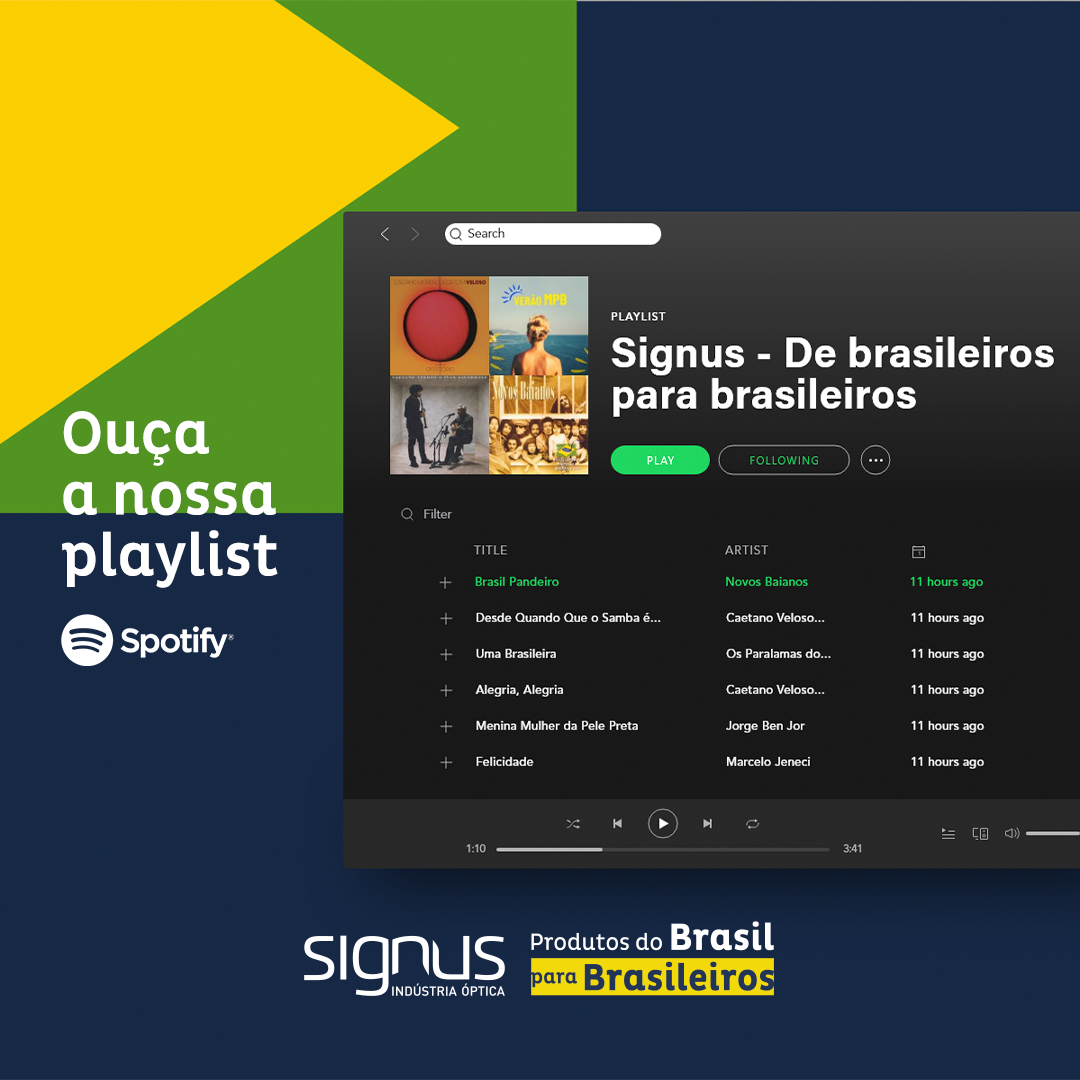 Signus disponibiliza playlist brasileiríssima no Spotify
